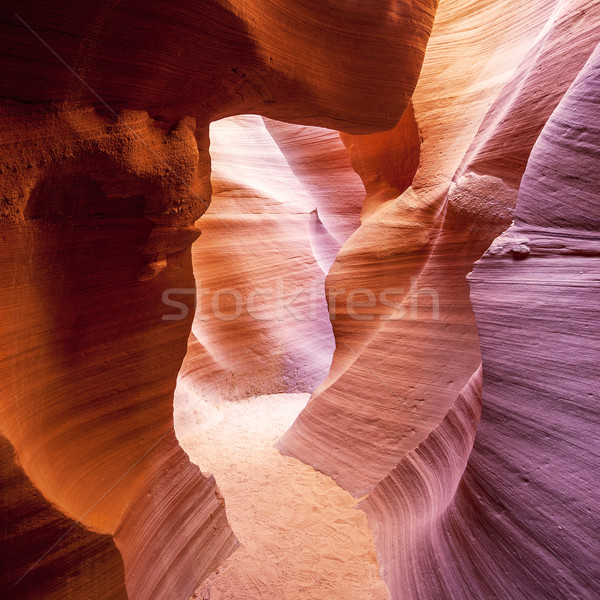 into the famous Antelope Canyon Stock photo © vwalakte
