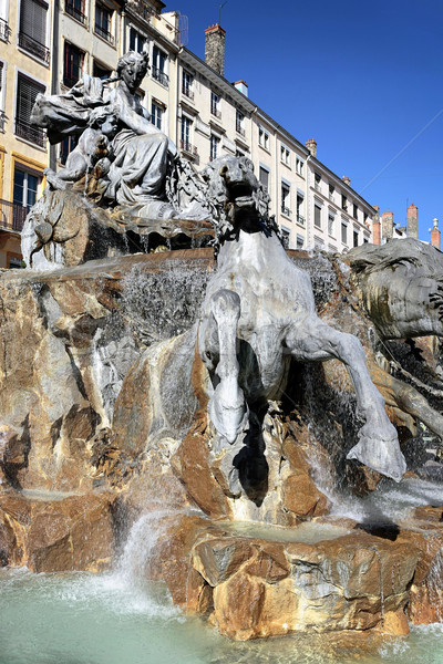 Faimos loc Lyon oraş cal hol Imagine de stoc © vwalakte