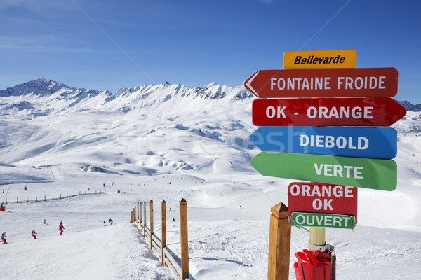 Stock photo: France skiing area