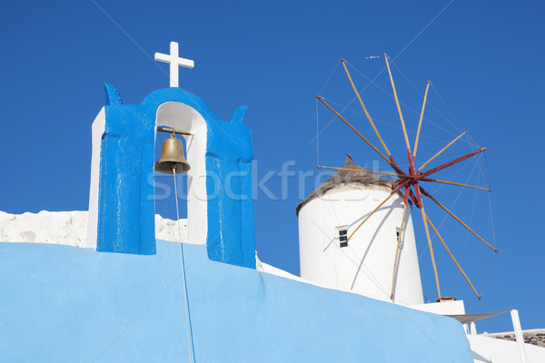 Oia village, typical view Stock photo © vwalakte