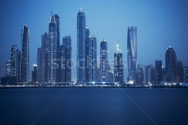 Stock photo: view of Dubai, special photographic processing