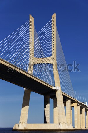 part of Vasco da Gama bridge Stock photo © vwalakte