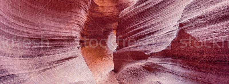 panoramic view of Antelope Canyon Stock photo © vwalakte