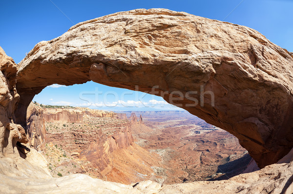 View of the famous Mesa Arch Stock photo © vwalakte