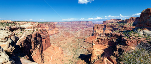 Panorámakép kilátás amerikai tájképek Utah USA Stock fotó © vwalakte