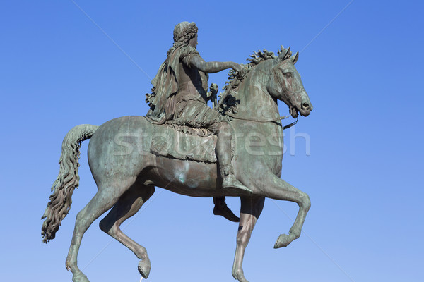 Famous statue of Louis XVI Stock photo © vwalakte