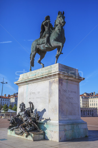 Statue of Louis XIV Stock photo © vwalakte