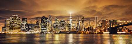 Panoramic view of Manhattan Stock photo © vwalakte