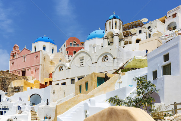 Stock photo: view of caldera with domes