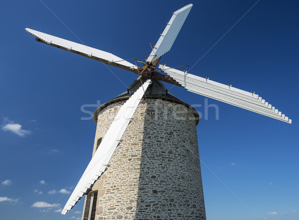 Windmill in blue sky Stock photo © vwalakte