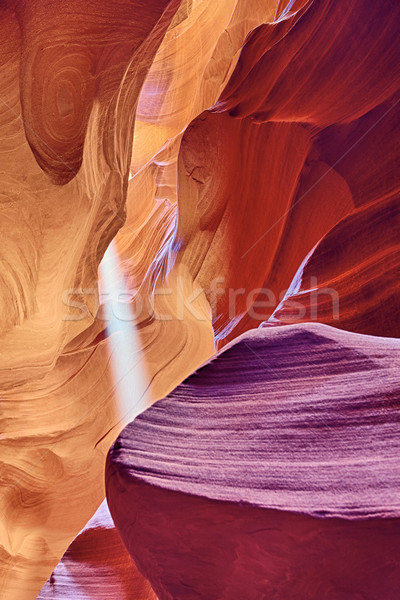 famous Antelope Canyon light Stock photo © vwalakte