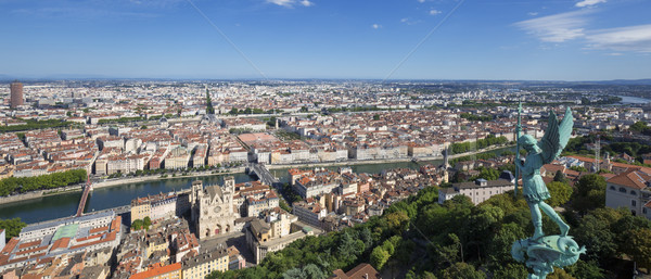 Panoramic view of Lyon  Stock photo © vwalakte