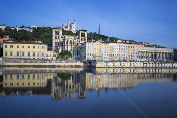 View of Saône river Stock photo © vwalakte