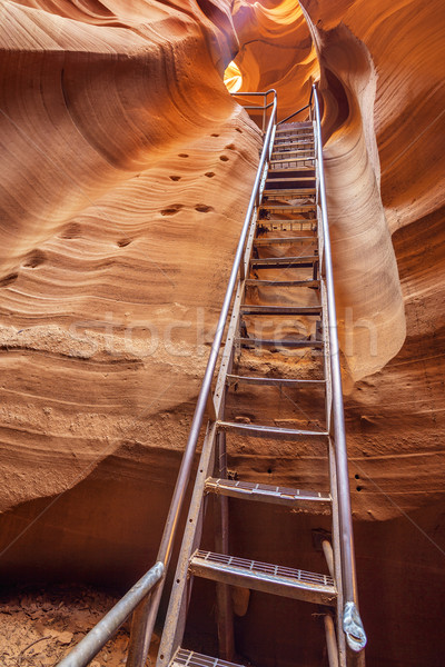 Kanyon kijárat kilátás oldal USA absztrakt Stock fotó © vwalakte