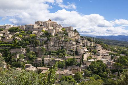 Medieval aldeia França casa cidade Foto stock © vwalakte
