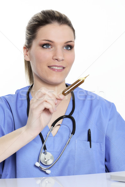 doctor and ampoule Stock photo © vwalakte