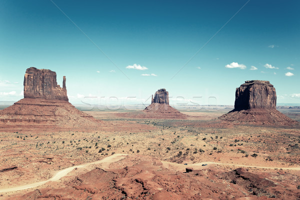 The famous landscape of Monument Valley Stock photo © vwalakte