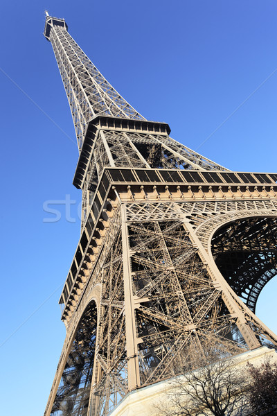 part of famous Eiffel tower Stock photo © vwalakte