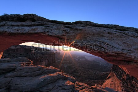 Sunrise at Mesa Arch Stock photo © vwalakte