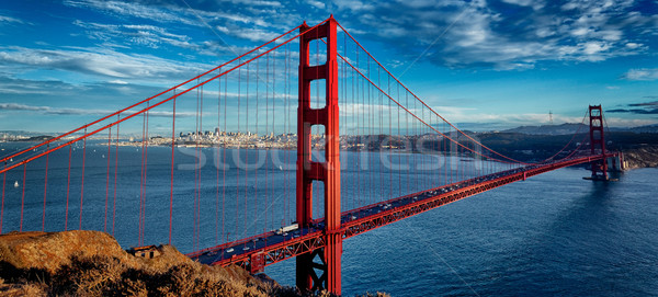 panoramic view of famous Golden Gate Bridge Stock photo © vwalakte