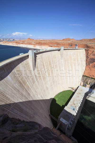 vertical view of famous Glen Dam Stock photo © vwalakte