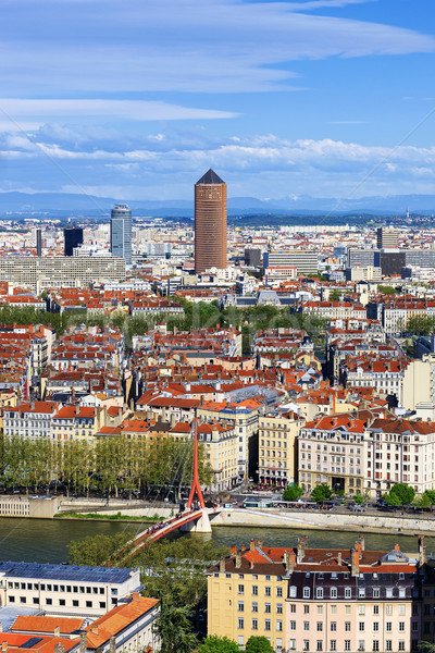 Foto stock: Famoso · Lyon · cidade · França · casa