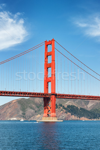 Rouge pont célèbre Golden Gate Bridge San Francisco ciel [[stock_photo]] © vwalakte