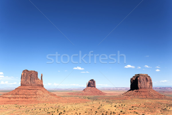 famous view of Monument Valley Stock photo © vwalakte