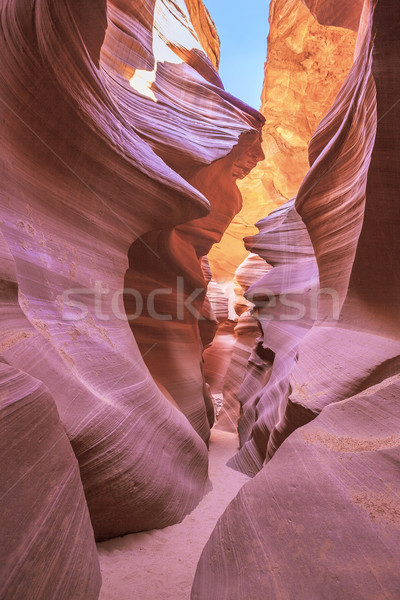 view in famous Antelope Canyon Stock photo © vwalakte