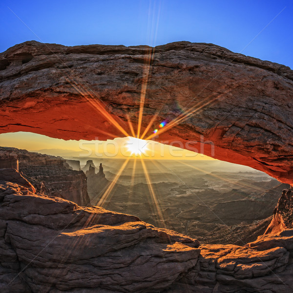 famous sunrise Stock photo © vwalakte