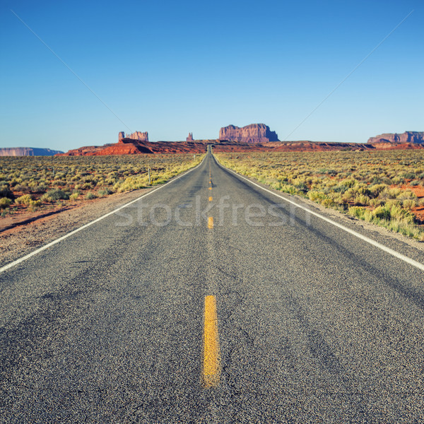 Híres út völgy USA természet tájkép Stock fotó © vwalakte
