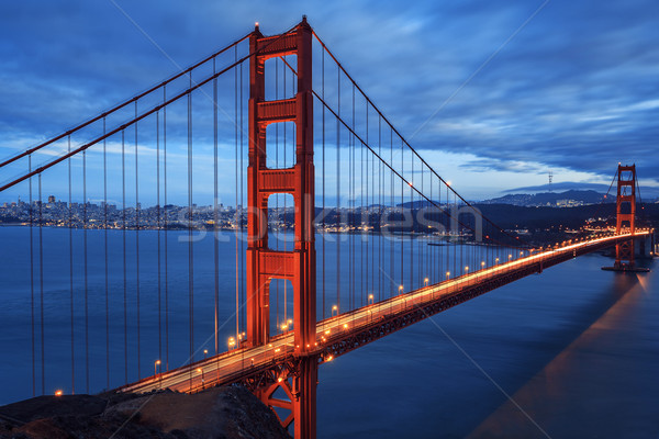 Nagyszerű Golden Gate híd San Francisco Kalifornia USA fém Stock fotó © vwalakte