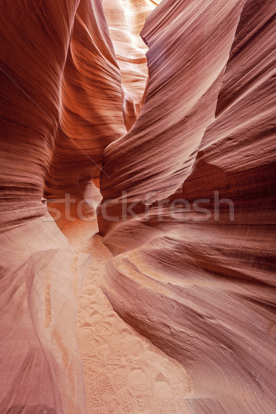 Famous view in Antelope Canyon Stock photo © vwalakte