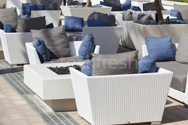 armchairs and table on terrace  Stock photo © vwalakte