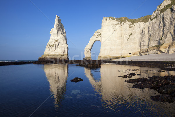 Etretat Aval cliff Stock photo © vwalakte