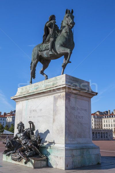 Famous statue of Louis XIV Stock photo © vwalakte