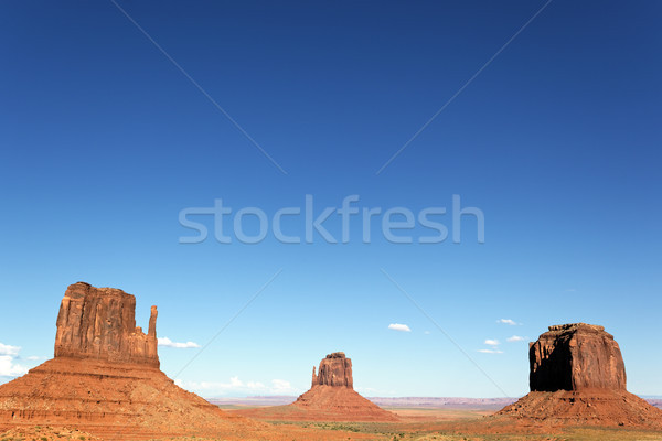 Monument Valley with big blue sky Stock photo © vwalakte