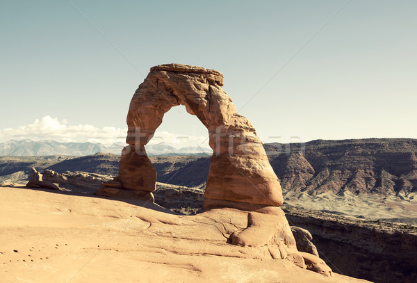 Delicate Arch with special photographic processing Stock photo © vwalakte