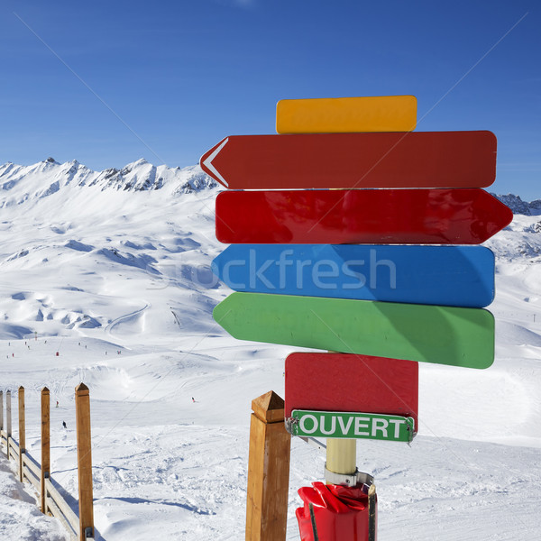 Stock photo: France skiing area