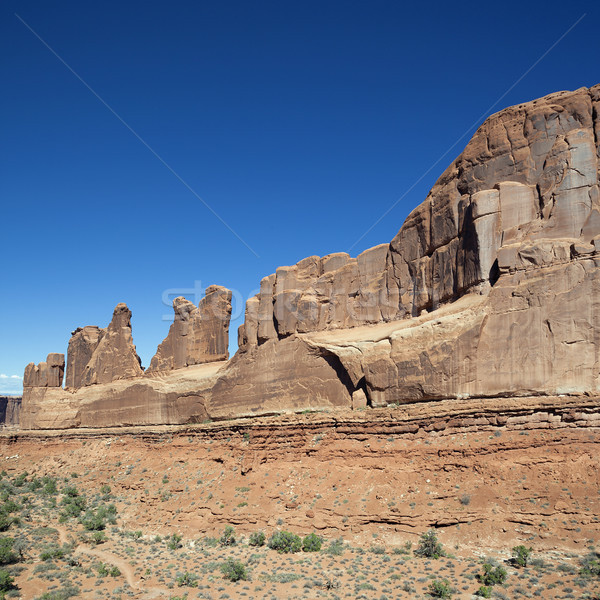 Piros kövek park Utah természet kő Stock fotó © vwalakte