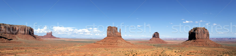 panoramic view of famous Monument Valley Stock photo © vwalakte