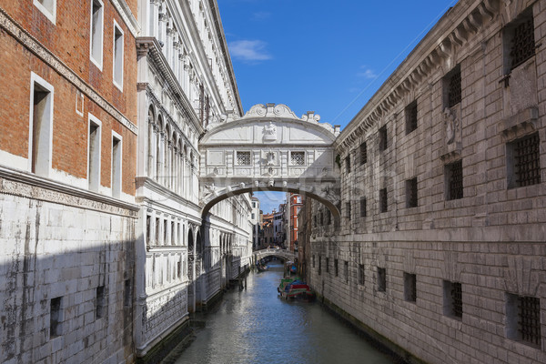 Bridge of Sighs in Venice - Italy  Stock photo © vwalakte