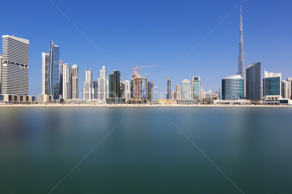 Dubai skyline Emirati Arabi Uniti cielo costruzione mare Foto d'archivio © vwalakte