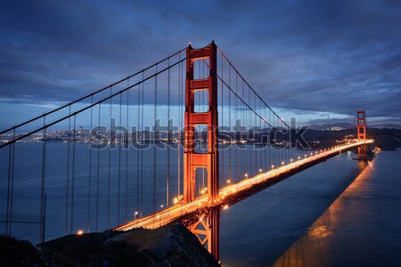 Golden Gate Bridge by night Stock photo © vwalakte