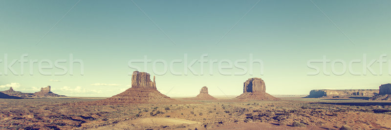 Panoramic view of Monument Valley Stock photo © vwalakte