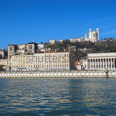 Lyon primavera horizontal ver rio França Foto stock © vwalakte