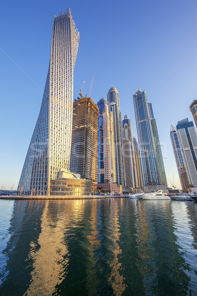 Vue Dubaï marina affaires bureau ville [[stock_photo]] © vwalakte