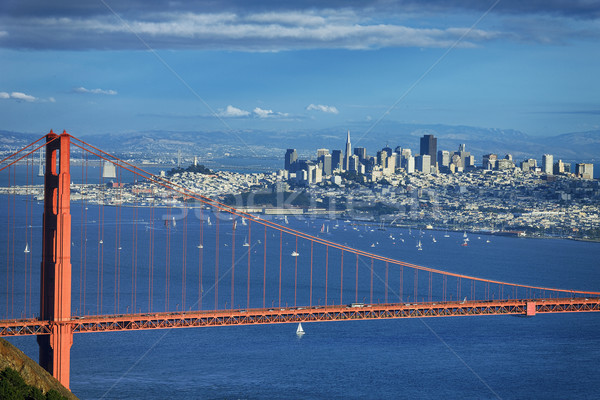 famous view of Golden Gate Bridge Stock photo © vwalakte