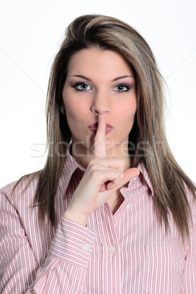 silence gesture Stock photo © vwalakte
