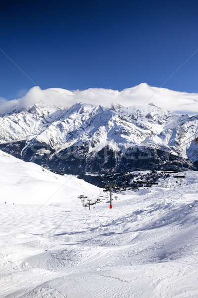 Mountains with snow in winter Stock photo © vwalakte